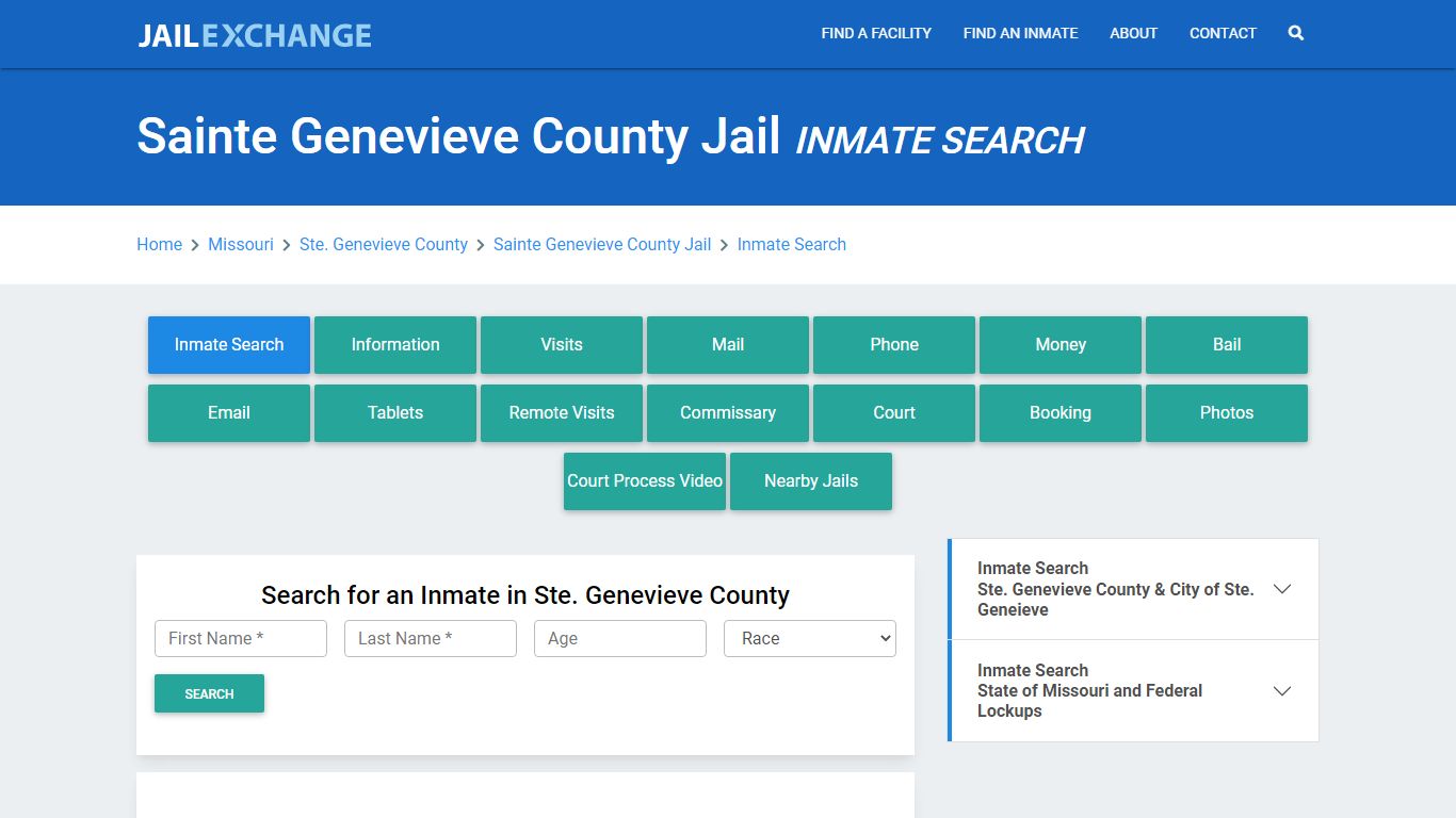 Sainte Genevieve County Jail, MO Inmate Search: Roster & Mugshots